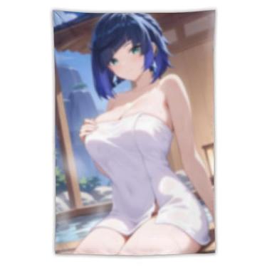 Imagem de LIEGBMEU Sexy Bikini Hot Anime Girl Tapeçaria 101.6 cm x 152.4 cm Interior Exterior Wall Quilt Art Decoração de Tapeçaria Caprichosa, AC082