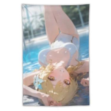 Imagem de LIEGBMEU Sexy Bikini Hot Anime Girl Tapeçaria 101.6 cm x 152.4 cm Interior Exterior Wall Quilt Art Decoração de Tapeçaria Caprichosa, AF301