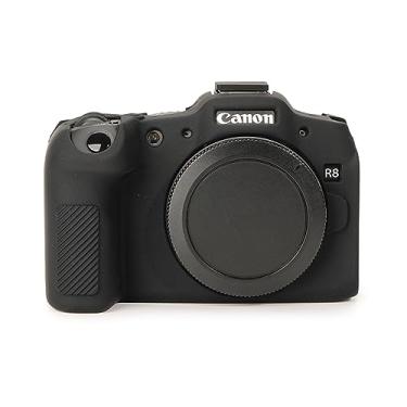 Imagem de Rieibi Capa para EOS R8, capa protetora de silicone macio para câmera Canon EOS R8 EOSR8, capa leve para câmera EOS R8 - preta