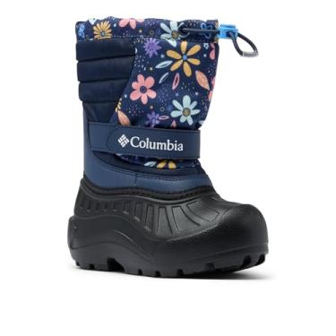 Imagem de Columbia Bota de caminhada infantil unissex Powderbug Snowlite, Nocturnal/Wildflower Whimsy, 22