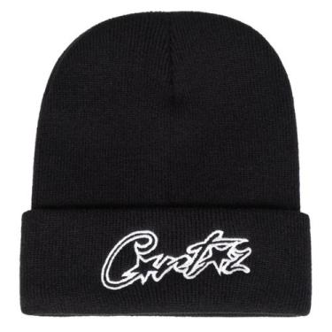 Imagem de Gorro De Malha Quente Unissex Com Bordado De Pentagrama, Boné Hip Hop 