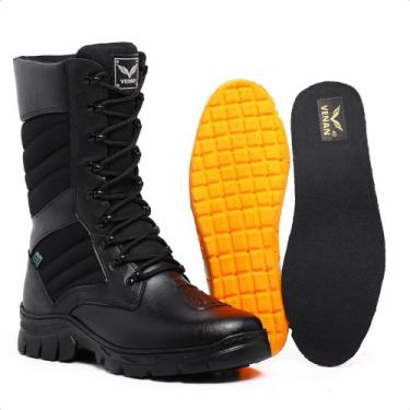 Imagem de Bota Coturno Cano Alto Masculino Com Zíper E Palmilha De Gel - VENAN, 