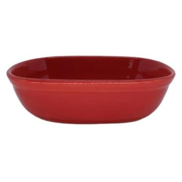 Imagem de Travessa Cerâmica Assadeira Refratária Funda P Forno Tipo Porcelana - 