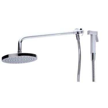 Imagem de Chuveiro com Chuveirinho Articulado Solar e Gás - Lusaflex