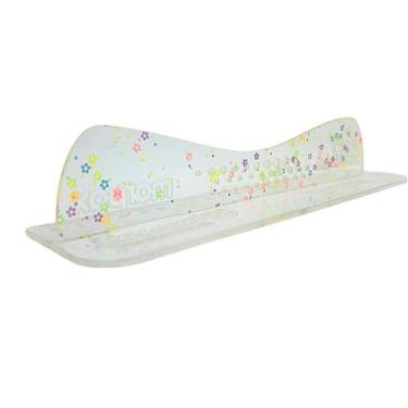 Imagem de Régua com Proteção 20cm Safecut Acrílico Glitter Flor Marpax