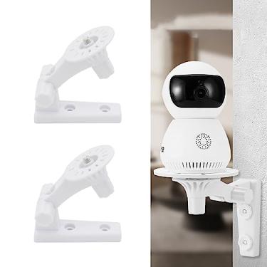 Imagem de Suporte para câmera Wyze Cam Pan V3, kit de montagem para parede, teto, interior, exterior - inclinação ajustável 180 graus, pacote com 2