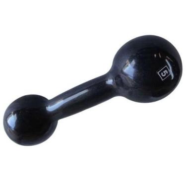 Imagem de Halteres Ferro Fundido Emborrachado exercício funcional Academia 5kg -