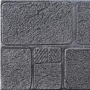 Imagem de Painel Placa 3d Auto Adesivo Tijolinho Pedras Preto 70x70cm - Gici Dec