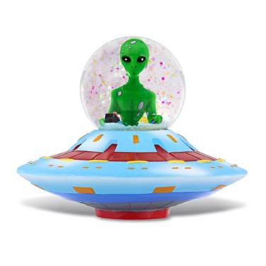 Imagem de CoTa Global Alien Snow Globe - Magical Rainbow Water Globe Figurine with Sparkling Glitter, Collectible Novelty Ornament for Home Decor, for Birthdays, Christmas, and Valentine - 45mm