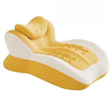 Imagem de Xiamenzcx Almofada de leitura ergonômica com contas de massagem, almofada de cunha dupla para leitura na cama, refluxo ácido, alívio do ronco e momento íntimo, presente ideal para Halloween/Natal