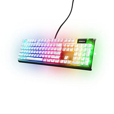 Imagem de SteelSeries PRISMCAPS - Teclas estilo pudim duplo - termoplástico PBT durável - Compatível com uma ampla gama de teclados mecânicos - Branco