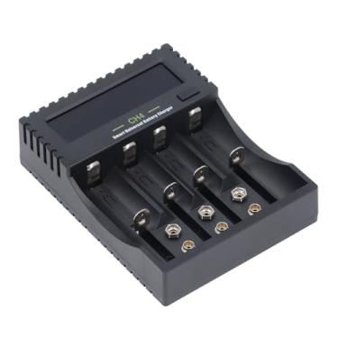 Imagem de aqxreight BATERIA LCD Display USB 4 BAIL BATERAGEM PARA LI LIM NI MH NI CD AA AAA AAAA BATERIAS RECULHADAS DE TIPOS LI MH I CHARGER4