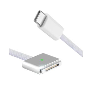 Imagem de Cabo magnético 3 de 140 W para cabo de carregamento MacBook, USB-C para cabo magnético 3, compatível com MacBook Air 2023/2022 (M2), MacBook Pro 2023 (M3, M2, 14-16 polegadas), MacBook Pro 2021 (M1