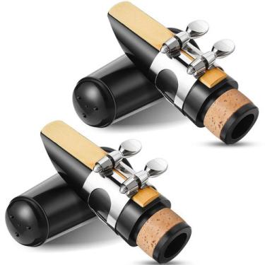 Imagem de Kit de bocal para clarinete Fiada 2 conjuntos com ligadura e palhetas