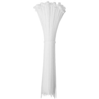 Imagem de Abraçadeira Nylon Enforca Gato 4,8X300Mm Branco Com 1000 Un
