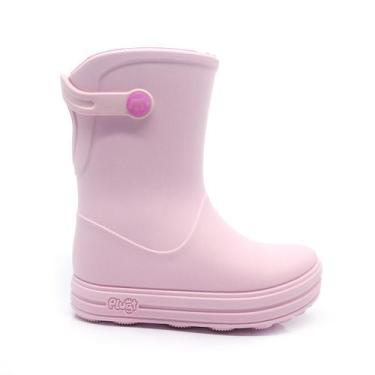Imagem de Galocha Infantil Menina Plugt Acqua Color Block Rosa Bale, Impermeável
