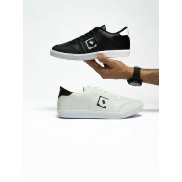 Imagem de KIT Tênis Qix City Sapatenis Masculino Social Confortável Básico Traba