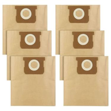 Imagem de 25-1228 Shop Sacos de filtro para aspirador de pó Stanley 2,5, 3, 3,5 galões para aspiradores molhados/secos SL18128P, SL18132, SL18136 - Sacos Stanley de filtro descartáveis - pacote com 6