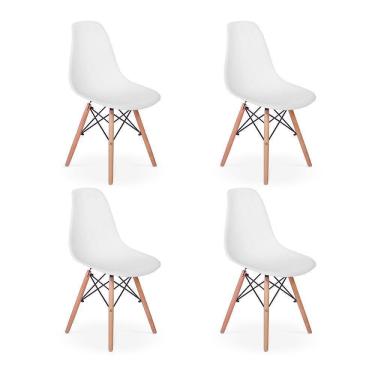 Imagem de Conjunto 4 Cadeiras Charles Eames Eiffel - Branca
