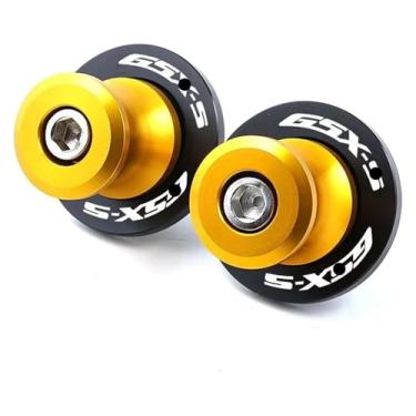 Imagem de BYYINGSUS Parafusos de suporte deslizante de carretel de braço oscilante CNC M8 para motocicleta compatíveis com GSXS 750 1000 GSX-S750 GSX-S1000 GT GSX-S950 2011-2021 2022 2023 (dourado)