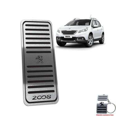 Imagem de Descanso De Pé Em Aço Inox Peugeot 2008 2015/2019 Preto