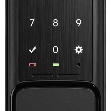 Imagem de Fechadura Digital Preto Senha Sobrepor Intelbras Fv101