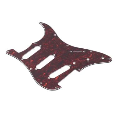 Imagem de Mingzhe Pickguard de Guitarra Elétrica 11 Hole Substituição de Guarda de Picareta de Plástico para Guitarras (Vermelho)
