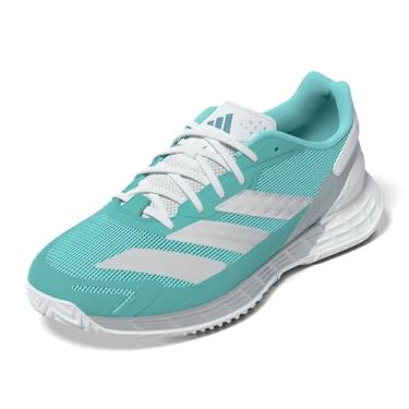 Imagem de adidas Tênis feminino Defiant Speed 2, Flash Aqua/Prata Metálico/Tonelada Menta, 39