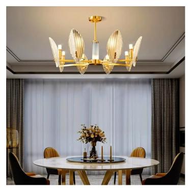 Imagem de Decoração para casa Sala de jantar Luminária pendente Luzes Iluminação interna Luminária de teto Luz suspensa Lustre Lâmpadas compatíveis com sala de estar, Lustres de LED, RC Escurecimento