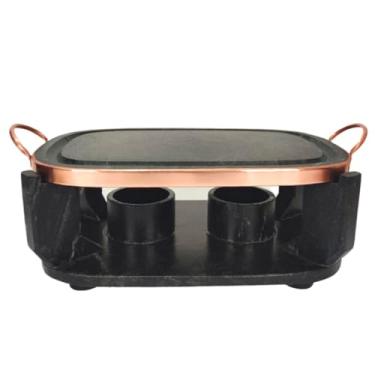 Imagem de Churrasqueira Chapa Reta Fondue de Pedra Sabão 32x20