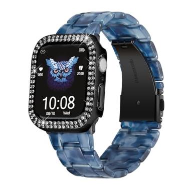 Imagem de Pulseiras de reposição para relógios inteligentes de resina para homens e mulheres, 14 cores, pulseiras de relógio de liberação rápida, 18 mm, 20 mm, 22 mm, pulseira ajustável e leve