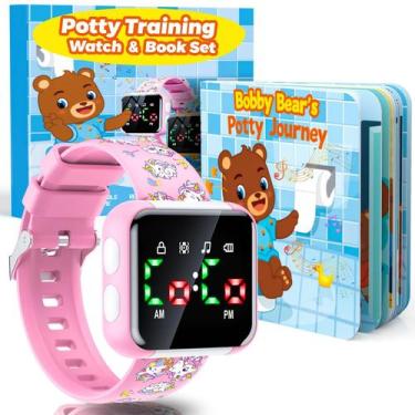 Imagem de Reloj Etuwoe para Entrenamiento del Baño Rosa Resistente al Agua con A