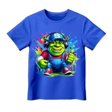 Imagem de Camiseta Infantil Personagem Sherek Camiseta Premium - Loja Dinka, m, 