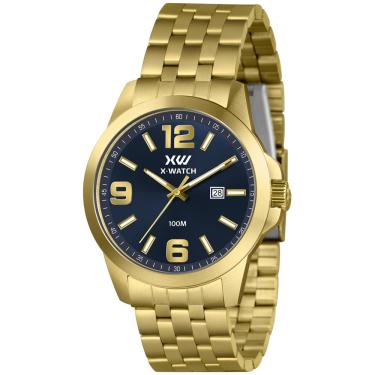 Imagem de Relógio X-Watch Masculino Ref: Xmgs1047 D2kx Casual Dourado