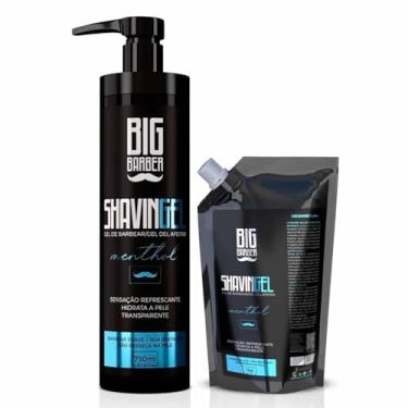 Imagem de Kit Shaving Gel De Barbear Menthol 1,5kg Bancada Big Barber