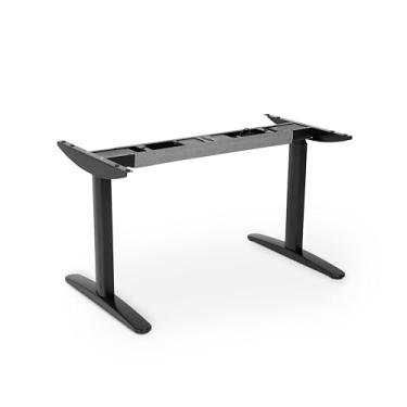 Imagem de Mesa com Regulagem de Altura DT3 F50; Sistema anticolisão; Alerta de sedentarismo;Trava de segurança infantil; Organozador Magnético, Selos de certificaçãoes (Black Frame)