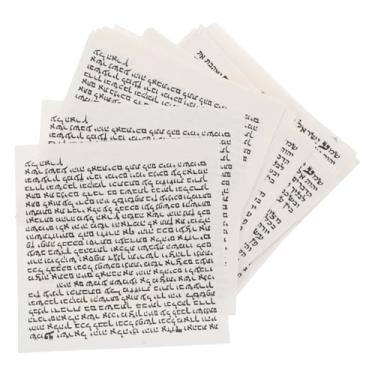 Imagem de OHPHCALL Kosher Mezuzah Scroll for Door Hebraica Blessings Inscrição Design artístico com material resistente ao desbotamento Decoração para casas judaicas Pergaminho exclusivo de bênção judaica