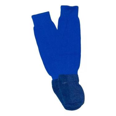 Imagem de Meião Kanxa Juvenil Futebol Esporte Tam 33/38 - Multicores, Azul, 33/3