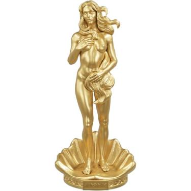 Imagem de Estátua Afrodite - Nascimento de Vênus - Deusa do Amor (Cor Ouro)