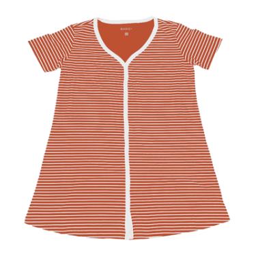 Imagem de CAMISOLA BOTÕES BASIC+, EM MALHA POLIESTER COM VISCOSE, REFERENCIA K226 NA COR LISTRA CANELA GG