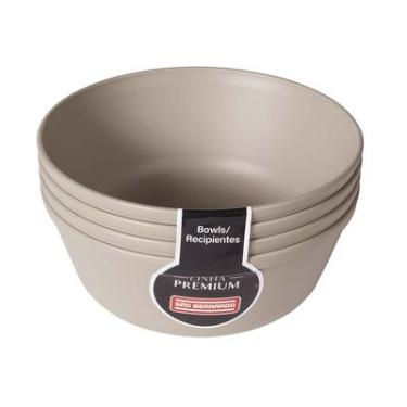 Imagem de CONJUNTO 4 BOWLS 450ML CINZA CONCRETO SÃO BERNARDO