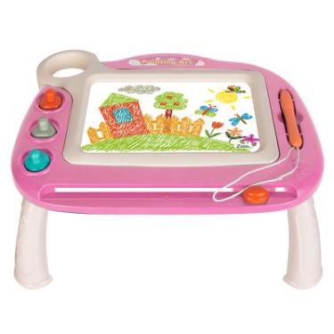 Imagem de MESA COM LOUSA MAGICA RISCO ROSA ZEIN