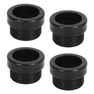Imagem de Adaptador Estabilizador de Guarda-Chuva de Piscina 4 peças, Plástico Rosqueado Manga Guarda-Chuva Guarda-Chuva Pólo Estabilizador para Guarda-Chuvas de 3,8 cm Inserção Exterior Deck de Pátio (Preto)