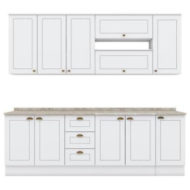 Imagem de Cozinha Modulada 10 Pecas Ce792 Americana Henn Calcare - MÓVEIS HENN