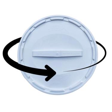 Imagem de Balde Para Içar Concreto 20 L E Tampa Rosca - Kit 18 Pçs