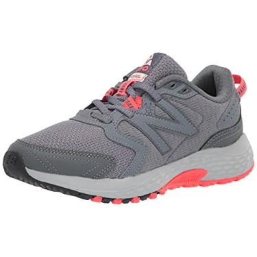 Imagem de New Balance Tênis feminino 410 V1, Cinza/Espacial/Coral vívido, 11
