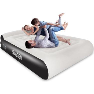 Imagem de Colchão de ar Gaglojti Queen de 16 polegadas com bomba embutida de 300
