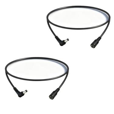 Imagem de 2 peças 5,5 m CC 5,5 x 2,1 mm macho para fêmea 12 V conector barril de cabo de extensão para fita de LED CCTV câmera de vigilância roteador DVR