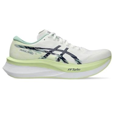 Imagem de ASICS Magic Speed 4 Tênis masculino, Expanse branco/azul, 44