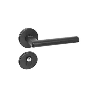 Imagem de Fechadura Squadro Preta Roseta 527 Haga Externa